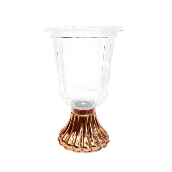 Vaso Grego Pequeno 750 Ml - Luxo Rose Gold