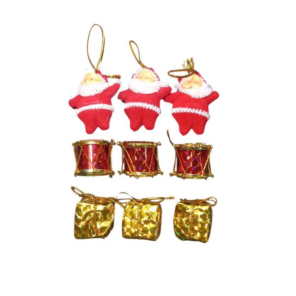ENFEITE MIX NOEL COM 9 PCS