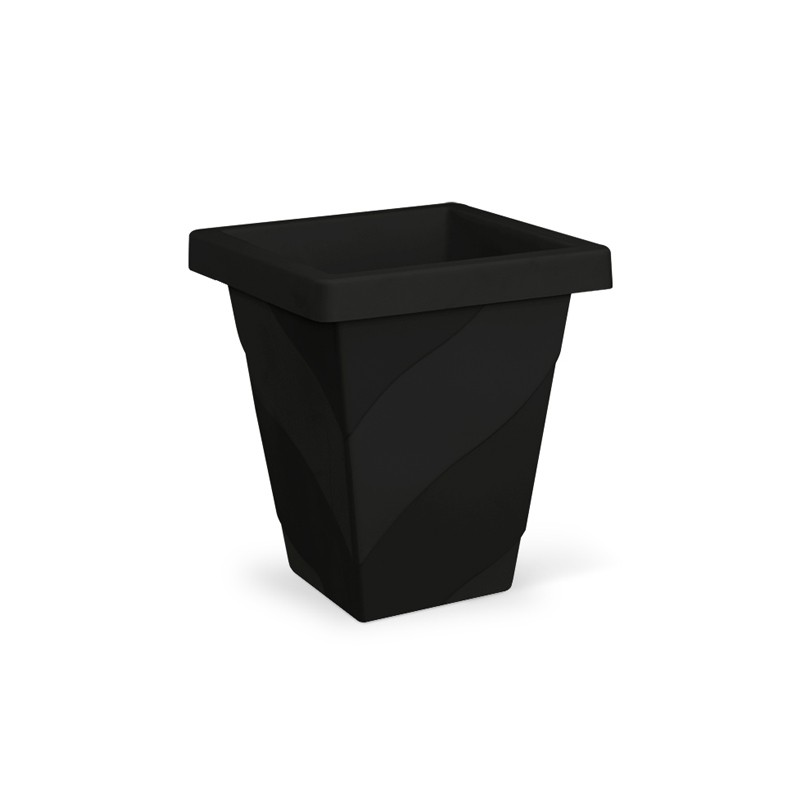 807c2b0316f5a82a2fa723d534462280-1.jpeg Vaso Roma Quadrado Pequeno Preto - Imagem 1