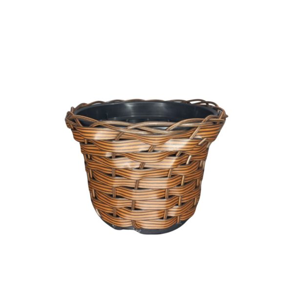 Vaso Violeta S/Borda Junco Sintetico 10X15