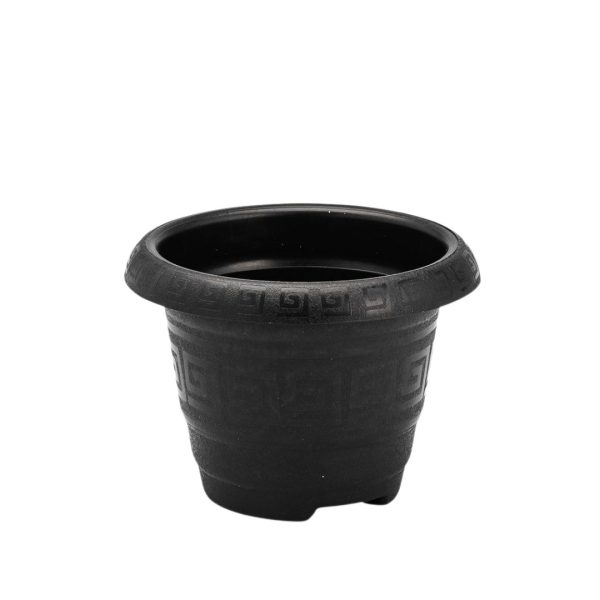 Vaso Redondo Pp 650 Ml - Preto