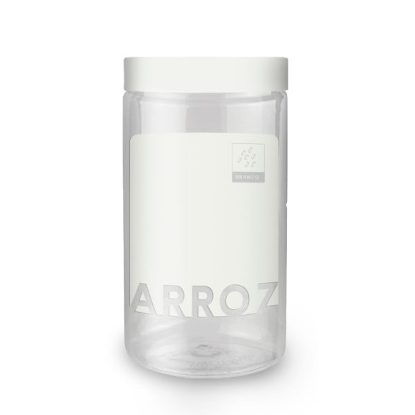 POTE ARROZ 1,8 L TRANSP. C/ BRANCO