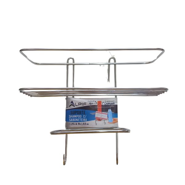 SUPORTE SHAMPOO COM SABONETEIRA CR