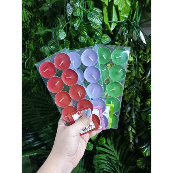 Vela Color Para Recho C/10