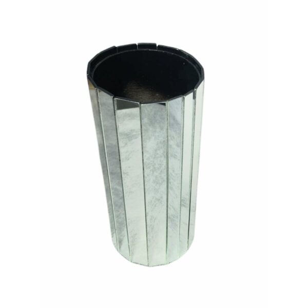 Vaso Espelhado Redondo de Vidro  25x11cm