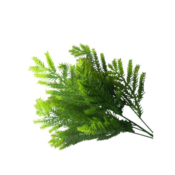 Buquê de Samambaia Artificial Verde  5 Galhos  34 cm