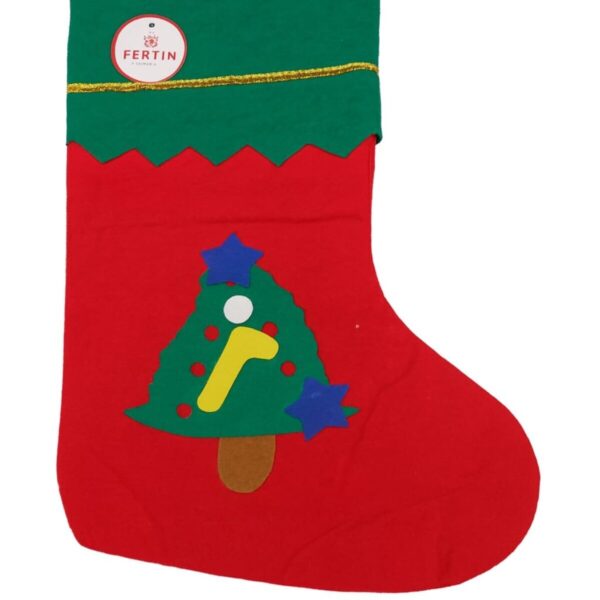 Meia Natalina em Feltro Para Árvore Decorativa