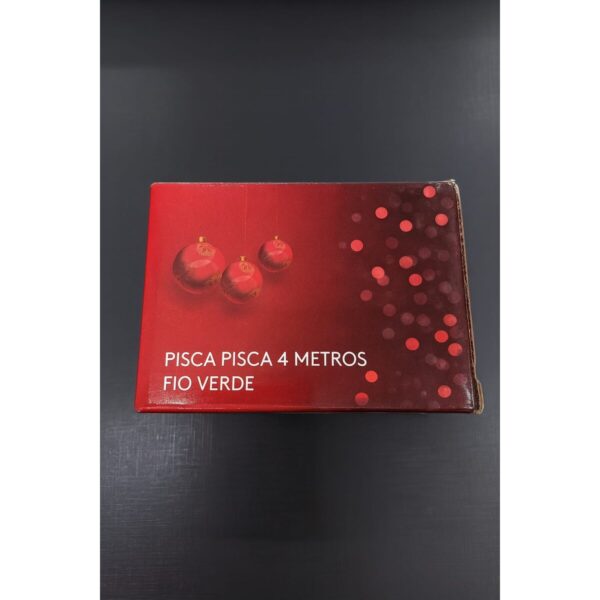 Pisca Pisca Natalino 4 Metros – Fio Verde com Luzes Decorativas