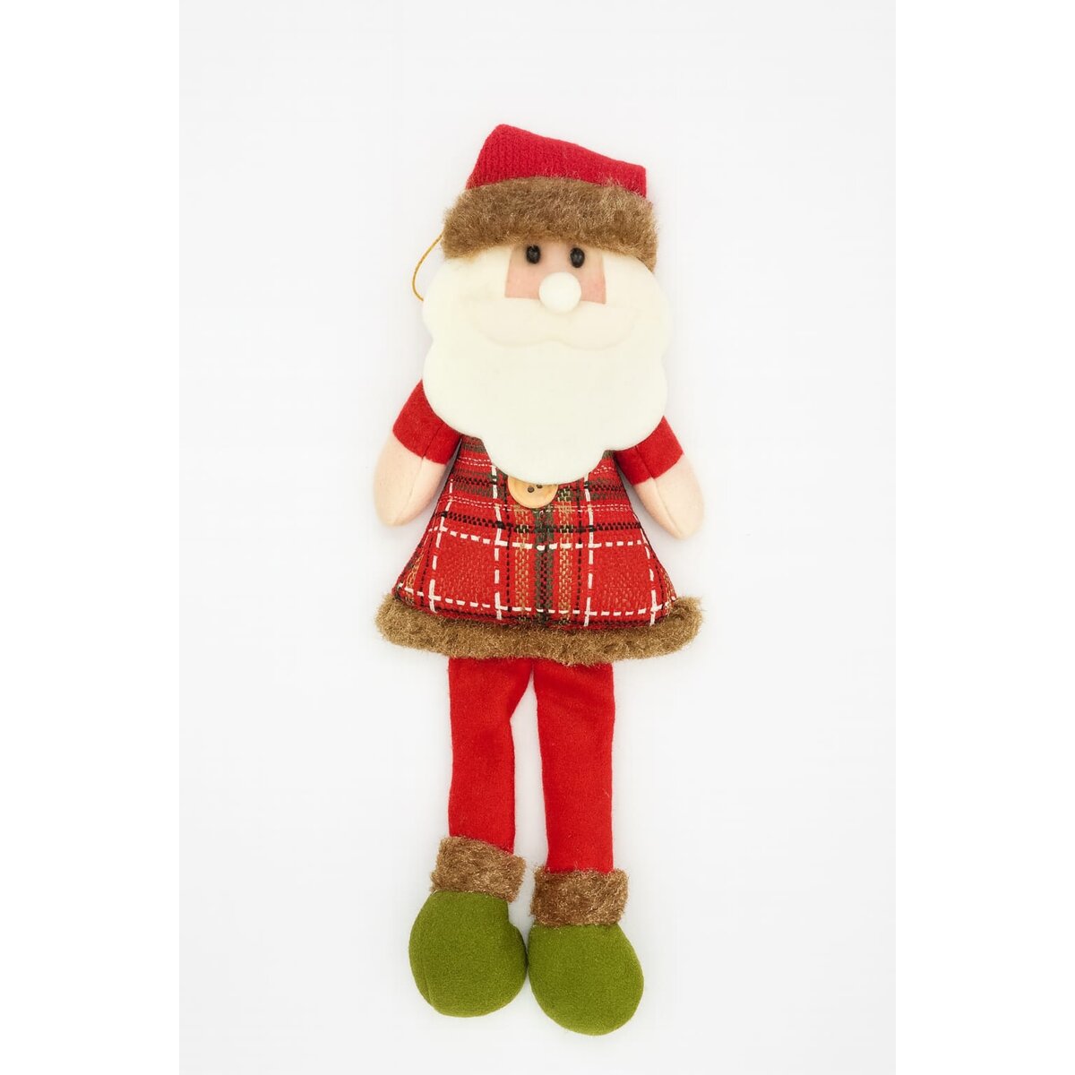 baba0a642b3f95e4ca698198b91ec134.jpg Enfeite Natalino Papai Noel de Tecido com Pernas Longas - Imagem 1