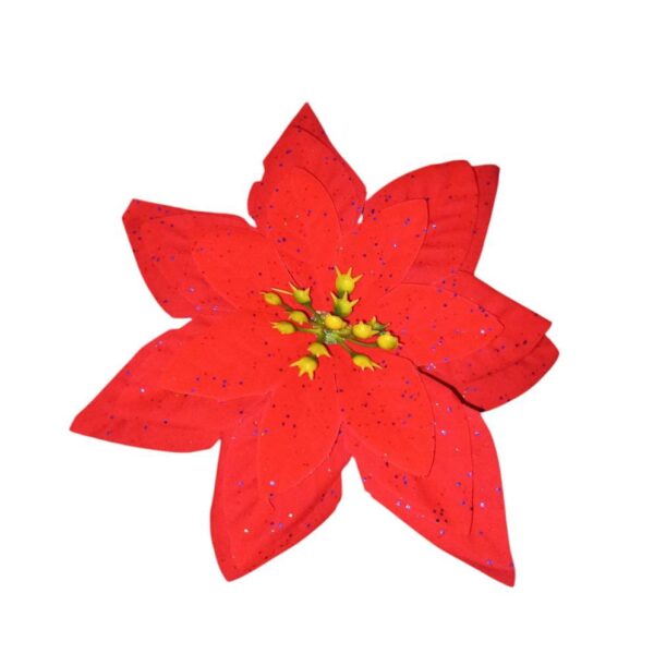 Flor Artificial Bico de Papagaio Vermelha 38cm – Decoração Natalina e Arranjos Florais