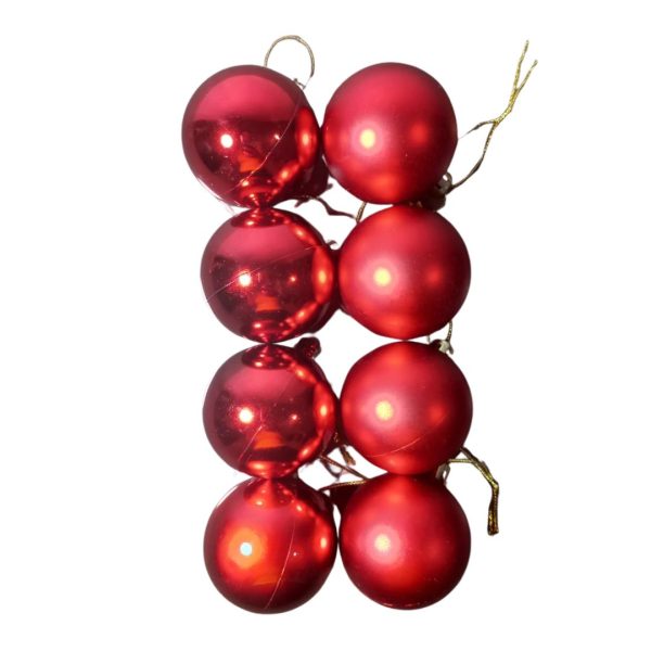 BOLA DE NATAL 5CM C/8 PC CAIXA 3113N B