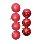 BOLA DE NATAL 8CM C/7PC TUBO 00277 B