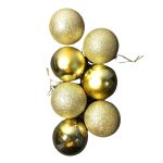 BOLA DE NATAL 6CM C/7PCS TUBO 00275 B