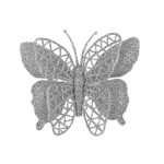 BORBOLETA GLITER 10CM C/2PCS - Imagem 3