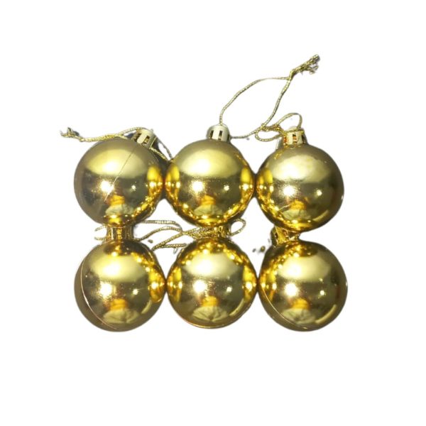 BOLA DE NATAL 4CM C/6PC 00263 B