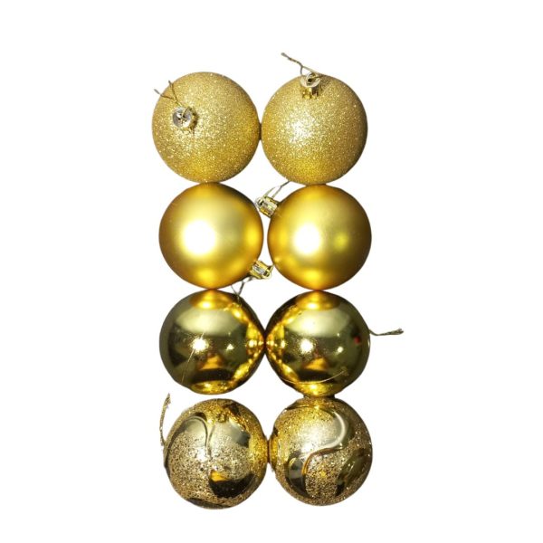 BOLA DE NATAL 7CM C/8 TUBO 9059 B