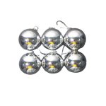 BOLA DE NATAL 5CM C/6PC  00264 B - Imagem 3