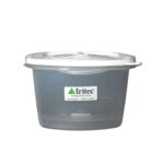 Pote Hermético Quadrado 1600ml Tritec com Tampa Super Click - Branco, Laranja e Verde - Imagem 2