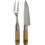 1-040 Conjunto Churrasco 2Pcs 1Faca,1Garfo - Imagem 2