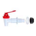 Torneira para Filtro Zein – Plástico, 7x5cm, Branca com Válvula Azul - Imagem 3