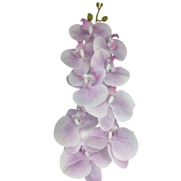 Qx Orquidea Pintinhas Lilas X9 95Cm 64654 Flor Artificial