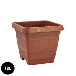 Vaso  Quadrado Gg  18L-  Terra Cota  p - Imagem 3