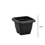 Vaso Quadrado Pp 650 Ml - Preto - Imagem 3