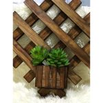 Trelica 33X33 C/1 Vaso Madeira - Imagem 2