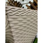 Vaso Para Planta Rattan Pequeno Modelo Twister 12 Litros - Imagem 8
