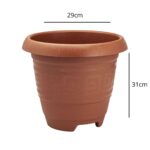 Vaso Redondo GG 15 Litros Terracota Plasmont - 29 cm de Diâmetro - Imagem 2