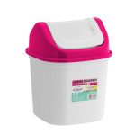 Lixeira Quad Basculante 7L Branco Fec TPA COLOR- Plasmont - Imagem 2