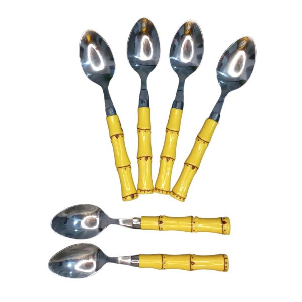 Jogo De Colheres De Cha, De Inox, Com 6 Pecas 3376