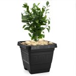 Vaso Quadrado Gg  18L- Preto - Imagem 3