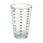 Copo Ps Cristal 550 Ml Transpar. Graduado Sortido