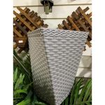 Vaso Para Planta Rattan Pequeno Modelo Twister 12 Litros - Imagem 5