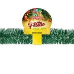 Festões Para Decoração Natalina 9cm x 2M - Dourado, Vermelho e Verde - Imagem 3