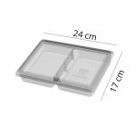 Porta Frios 2 Divisoes Transparente - Safecare - Imagem 2