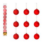 BOLA TB WAVE 5CM C/9PCS VERMELHA