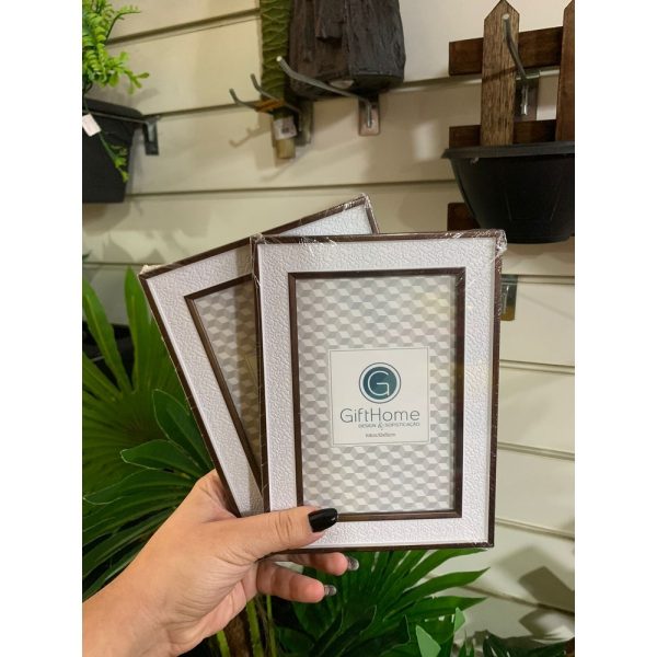 Porta Retrato Plastico/Vidro/Mdf 10X15Cm