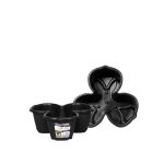 Vaso  Petalas Empilhavel 1 Litro - Preto