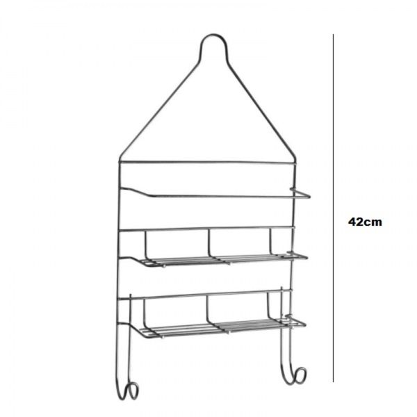 3409-Suporte Porta Shampoo C/2 Gancesp - Irill
