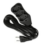 Extensao 10M Tomada Multipla Pt Pl 2X0,75Mm Saq