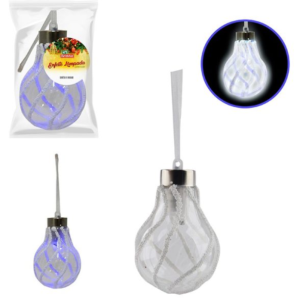 Enfeite Lampada Com Led