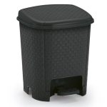Lixeira Rattan 6 L - Preta - Imagem 4