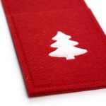 Porta Talher Natal Arvore (Vermelho Branco) 23X10C - Imagem 4