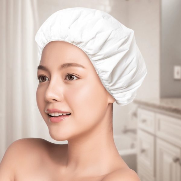 Touca De Banho Polietileno   2 Pecas