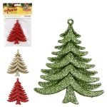 Enfeite Arvore Gliter 8X9,5Cm