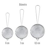 KIT PENEIRA INOX COM 3 PCS 6,7 - Imagem 4