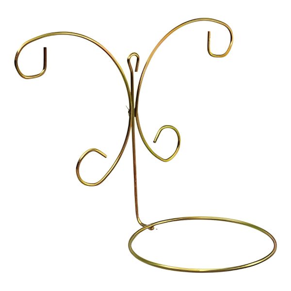 Suporte Para Vaso De Parede Dourado Aramado Borboleta