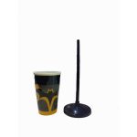 Copo Fest 400 Ml C/ Tampa E Canudo - Morcego - Imagem 2